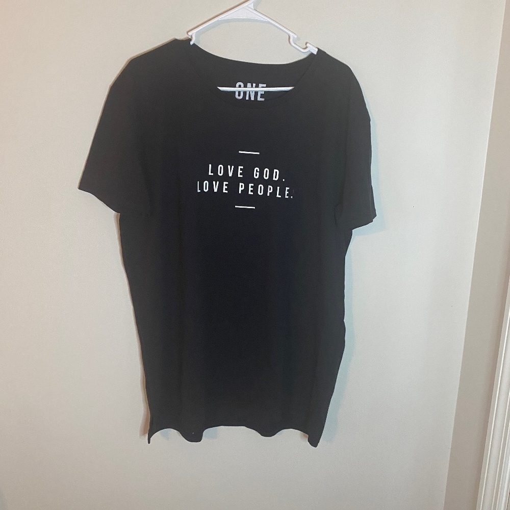 One - Love God Love People Tshirt